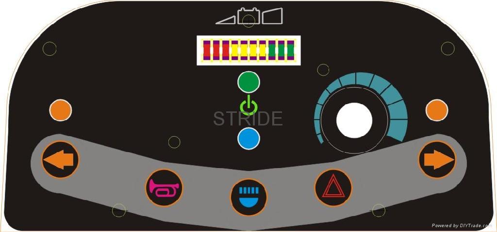 电动车面板贴纸设计 - G - STRIDE (台湾 生产商