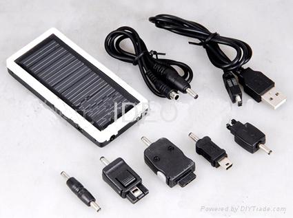 Solar power cell phone charger