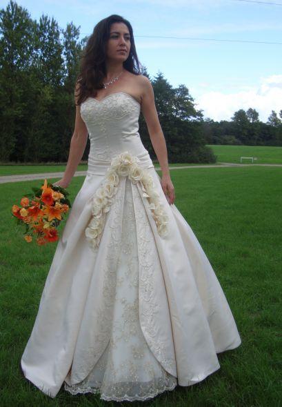 Custom Wedding Dress Strapless Style