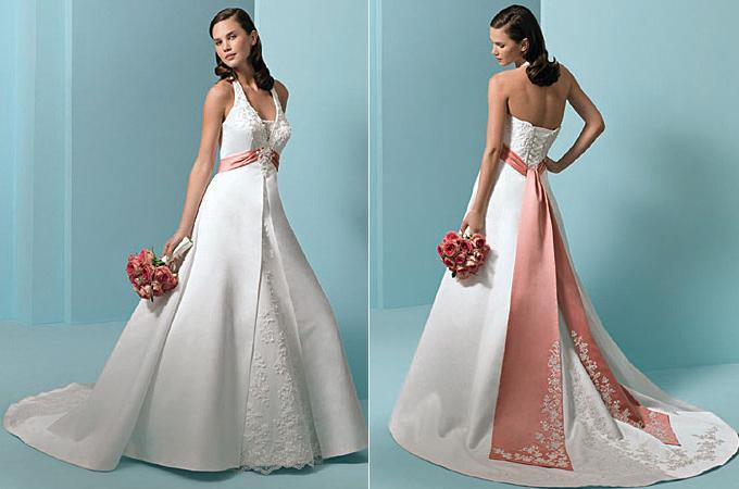 Evening wedding dress