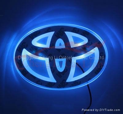 Toyota Logo on Car Logo Toyota Price Min Order Keywords Led Car Logo Led Toyota Logo