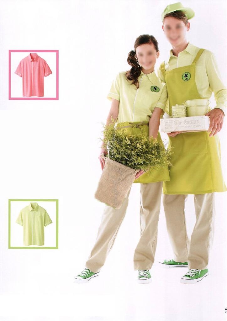 订做餐饮工作服(夏季服务员工衣) - 医护美容美