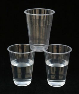 clear plastic cup