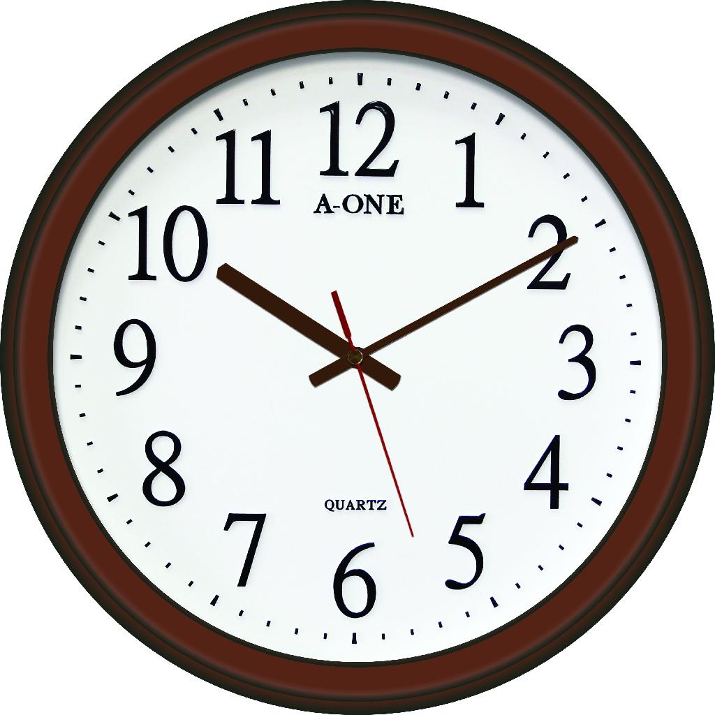 TG0572 Quiet Wall Clock AONE (Taiwan Manufacturer) Clocks Watches