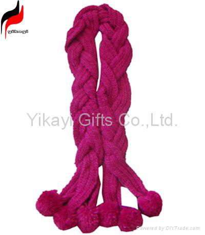 knitted wool scarf. 100 acrylic knitted scarf