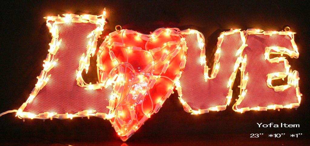 Valentine Metal decoration with mini lights - Yo-fa (China ...