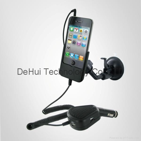 Car Mount cradle with handsfree for Iphone 4 - DH-CMCH-IP4 (Hong Kong 