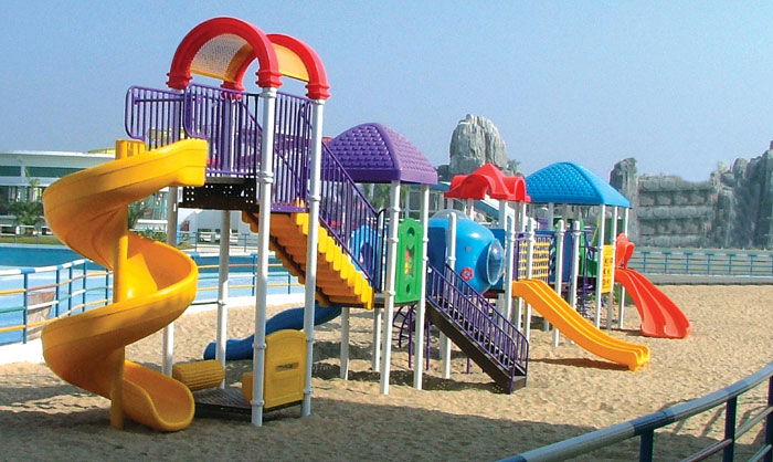 Modern outdoor playground