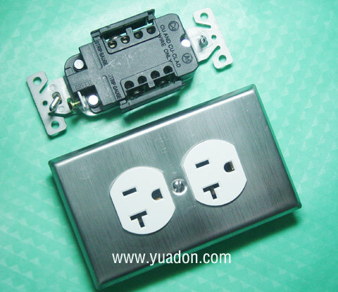 American double socket conversionNEMA 6-15P/5-15/5-20/ American double socket conversionNEMA 6-15P/5-15/5-20/