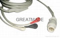 HP M1733A one piece 3-lead cable with leadwires 