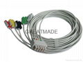 GE- Marquette 414556-006 5-Lead IEC Grabber Leadwires 