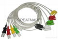 Spacelab 700-0006-11 Trulink  5-Lead IEC Grabber Leadwires 