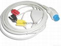 Artema one piece cable with 3-lead Grabber Leadwires 