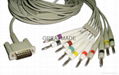 HP M3703C EKG cable with leadwires (4.0 Banana )