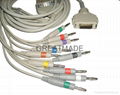 Fukuda  EKG cable with leadwires (4.0 Banana )
