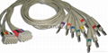 GE-Marquette MC-500/1200  EKG Multi-Link Leadwires , 4.0 Banana 