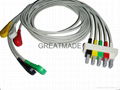 HP M1635A 5-lead IEC Snap Leadwires 