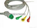 Siemens one piece ３-lead IEC cable with 