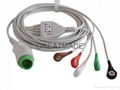 Mindray  PM5000 one piece cable with 5-Lead,Snap , AHA leadwires 