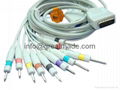 ShangHai Kohden EKG cable with leadwires (DIN 3.0 PLUG)