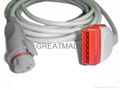 GE  -BD Transducer IBP Adapter  Cable 