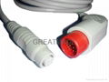 HP -4pin  Transducer IBP Cable 