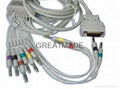 Motara 10-Lead EKG Cable with leadwires