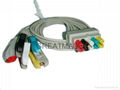 GE Pro1000 5-Lead IEC Grabber Leadwires 