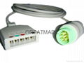 Siemens 5-Lead ECG Trunk Cable  ，Euro 5-lead 