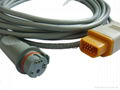 Nihon Kohden- BD IBP transducer  adapter cable