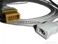 Spacelab Ultraview temperature probe adapter cable  