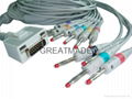 Fukuda  EKG cable with leadwires (4.0 Banana )