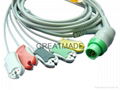 Siemens one piece 5-lead IEC cable with grabber leadwires 