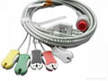  Bionet one piece Cable with ５-lead IEC Grabber leadwires 