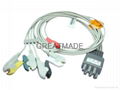 Colin BP88 ECG 5-Lead grabber leadwires 