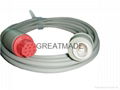 Datex - Edwards transducer IBP  interface cable 