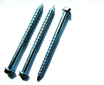 slotted hex washer high low concrete screws,nail