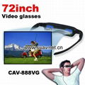 Virtual feeling video glasses,monitor work with ps3,DVB-T,3G phone