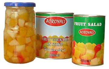 canned fruit image
