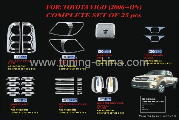 Chrome trim set for Toyota Hilux Vigo