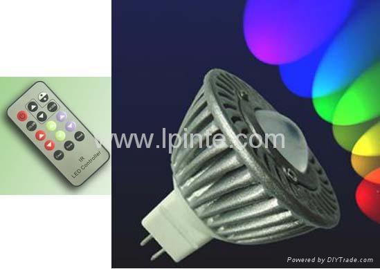 5W MR16 led lamp with REMOTE,RGB-Fernbedienung