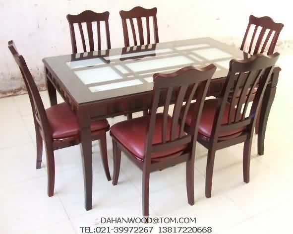 Solid wood tables and chairs