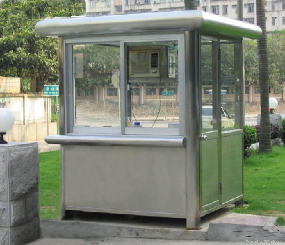 长沙不锈钢保安彩钢岗亭 - HAS-GT-A5 - 华安顺