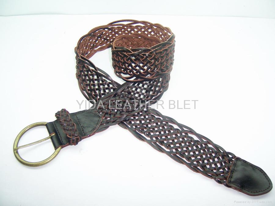 leather belt buckle. genuine leather belts,braided