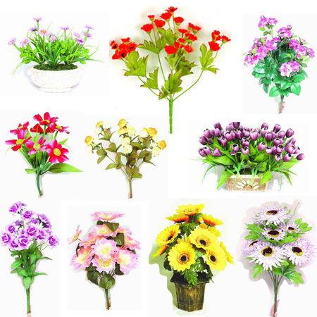 Artificial Flowers on Artificial Silk Flowers Wedding Bouquets Including Artificial Plants