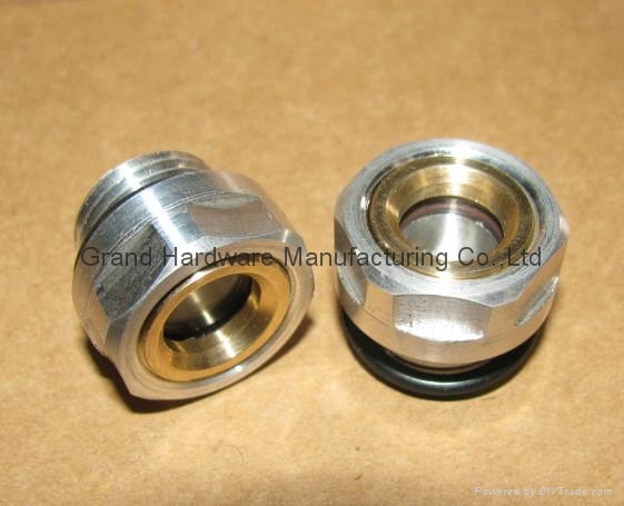 Fluid level Sight glass Fluid level Sight glass