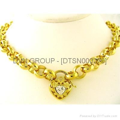 silver gold necklace
