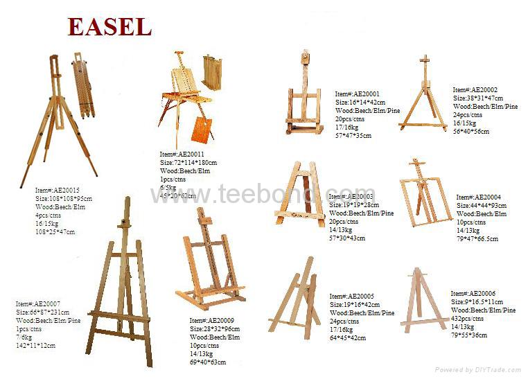 rack wood: Building plans for art easel