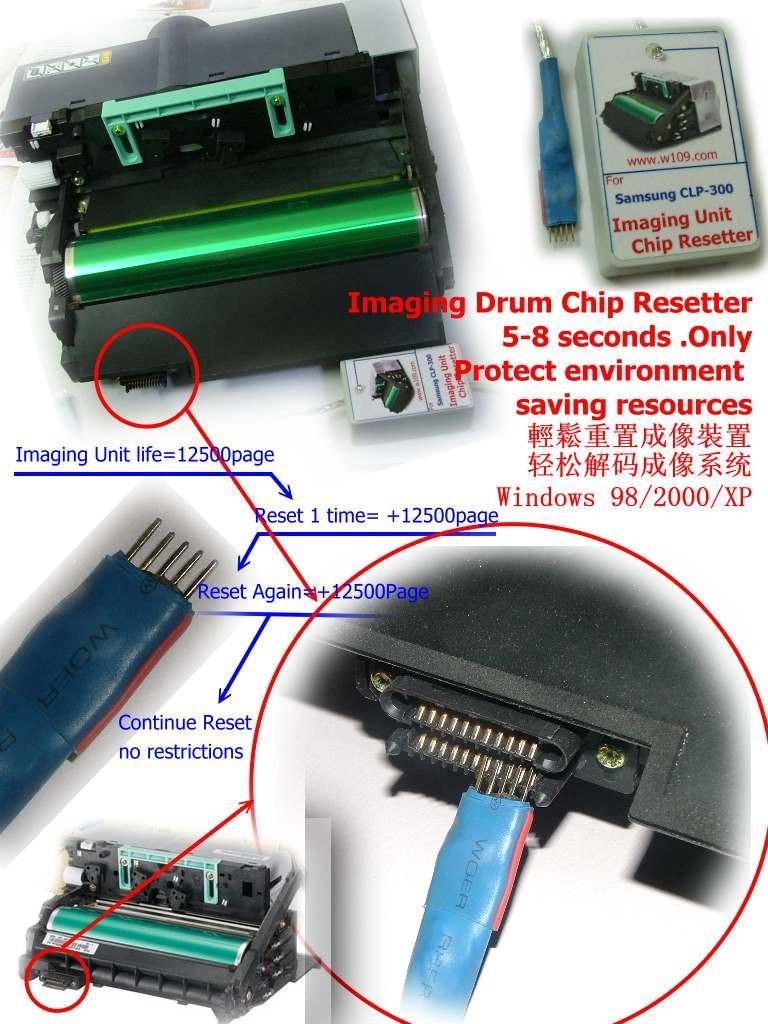 Samsung CLX-2160 Imaging Unit Chip Resetter - blueera ...