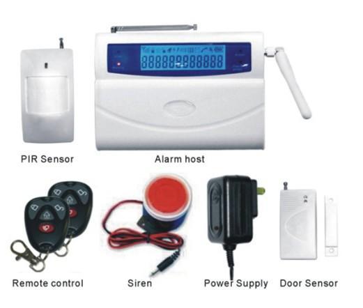 LCD GSM Wireless Burglar Alarm